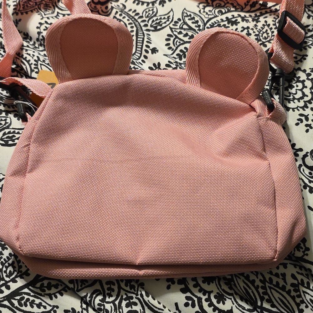 Womens Mickey Mouse Pink & Red Women's Shoulder Bag 6.5 X 5.5 X 1.5" Strap 18" - Picture 3 of 3